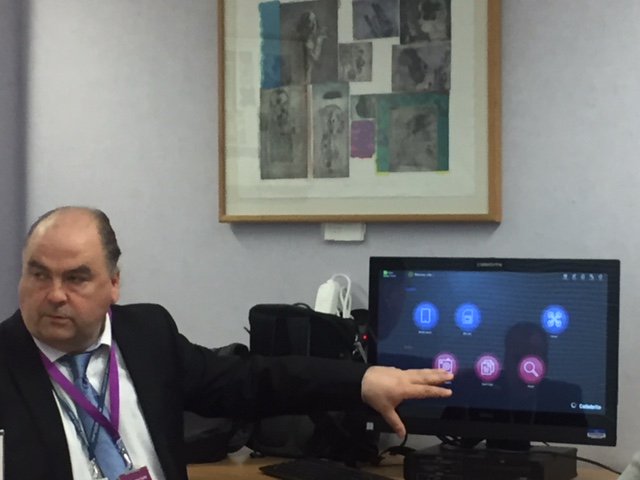 PoliceScotland's tweet photo. Partners &amp; stakeholders are getting a demo on digital device triage systems today. Cyber kiosk technology will increase the cybercrime digital forensic capabilities for Police Scotland. Working together #KeepingPeopleSafe. 

More info here 👉 https://t.co/adnNgPqO2O https://t.co/e2Bktk9sPf