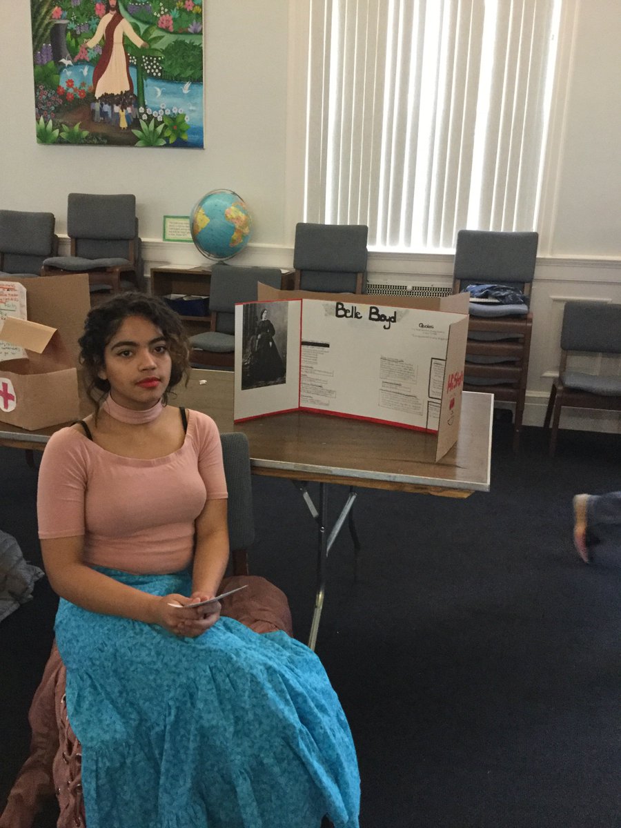 MrsCmoats's tweet photo. We traveled back in time! Some pictures of our Civil War Wax Museum and Ancient History Artifacts! #middleschoolrocks #americancivilwar #ancienthistory https://t.co/68FFtsfEP2