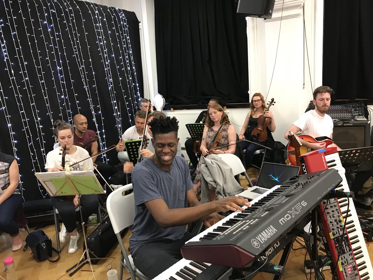DavidRodigan's tweet photo. In rehearsal with the Outlook Orchestra featuring @KikoBunOfficial @BittyMcLean1 and @tommyevansmusic orchestra leader...fully prepped for this Sunday @LoveSavesTheDay festival in Bristol https://t.co/yUoJaow8jT