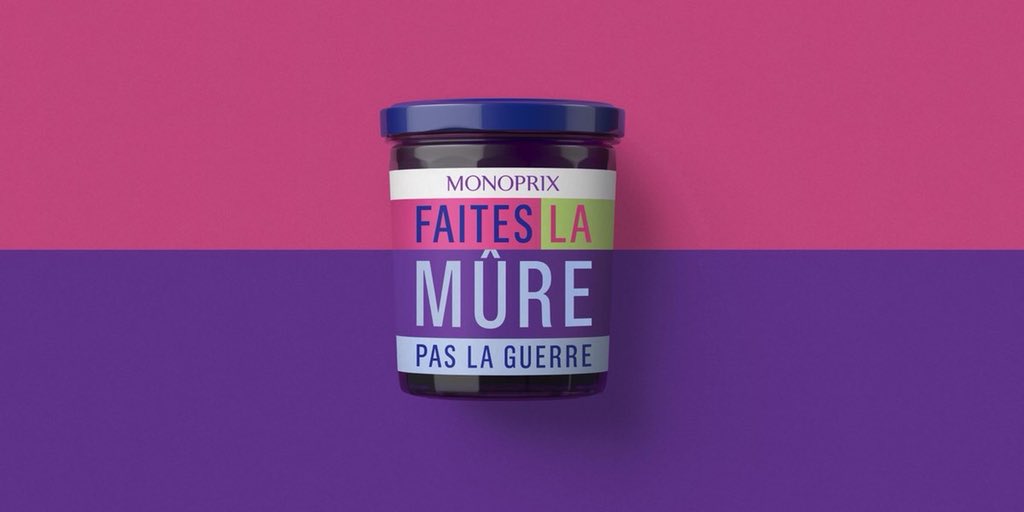ieupmedia's tweet photo. La nouvelle série de punchlines « mai 68 » de @Monoprix 
Encore créatif, toujours réussi👌
Avec en complément le #JacquesCaddie 😂
•
#monoprix #Mai68 #outdoor #JacquesCaddie #Punchline #rosapark #affichage #Packaging #lol https://t.co/yQ0F65zU9Q