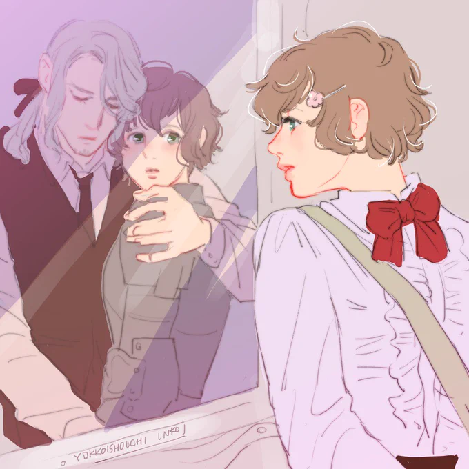 #APHワンドロ版深夜創作60分一本勝負
@Hetalia_1daw

兄ちゃんとあのこ de [ 鏡 ]

「…?!」 
