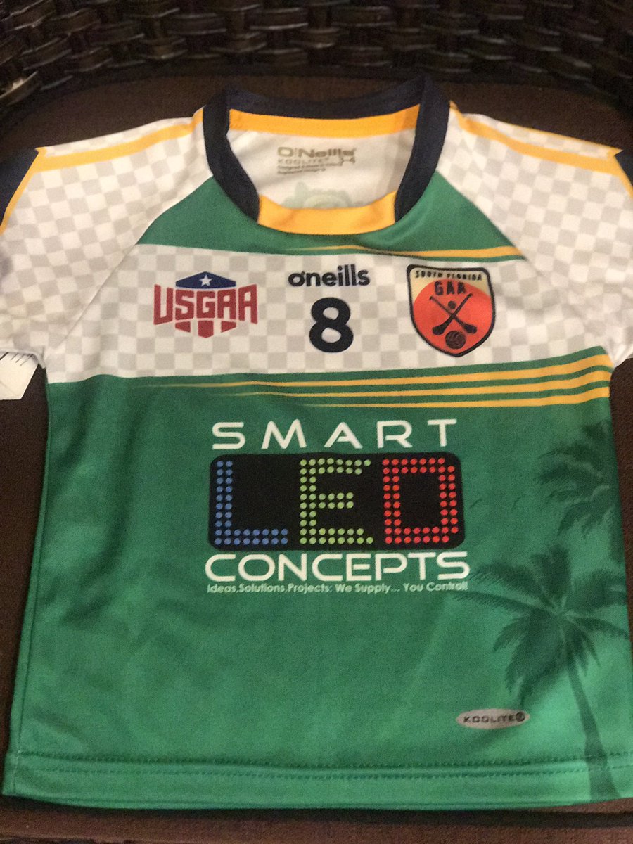 Just Landed and Look Spectacular thumbs up to <a href="/ONeills1918/">O'Neills</a> so come out on June 2nd at 1pm to Pick yours up <a href="/MickeyByrnesPub/">Mickey Byrne's Pub</a> and a big thanks to <a href="/SmartLEDConcept/">Smart LED Concepts</a> its going to be a great year <a href="/southfloridagaa/">South Florida GAA</a>