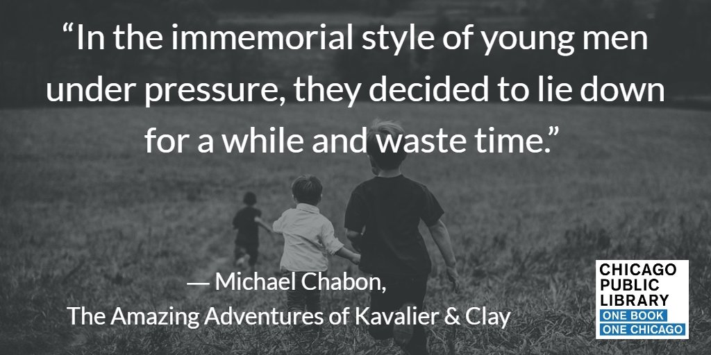 Happy Birthday Michael Chabon, author of our 2014-2015 The Amazing Adventures of Kavalier & Clay! 
