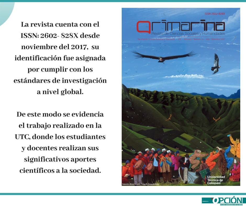 rfurena's tweet photo. La Facultad de Ciencias Humanas y Educación de @utcCotopaxi presentó a la comunidad académica nacional e internacional la revista científica “Rimarina”. Créditos: diarioopción https://t.co/cgdaNGEV4D