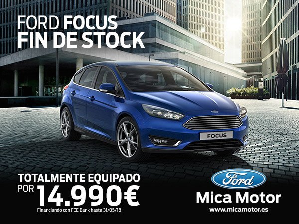 MicaMotor's tweet photo. Aprovecha la promoción de Fin de Stock y llévate un Ford Focus totalmente equipado por 14.990€ en Mica Motor

#FordGranada #CapturandoMomentos #InspiraciónFord #MustangGranada #FordMustang #Rally #NovedadesFord #VehículosKm0 #VehículosDeDirección #PromoFocus #FordFocus https://t.co/QOAv25qShW