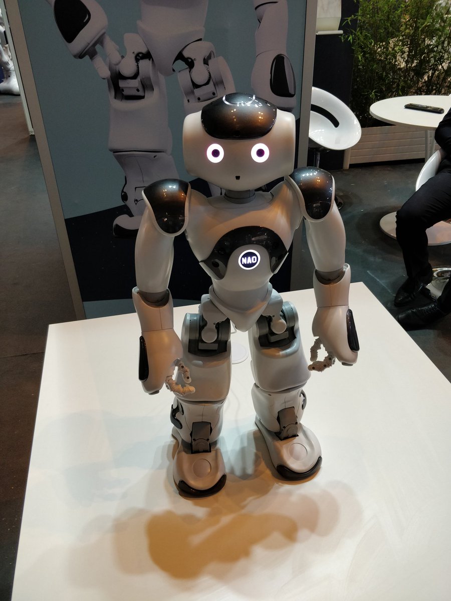 NaoRobot's tweet photo. Hello new NAO, NAO⁶! Come discover him at our booth E35 @VivaTech event during 3 days 😉. 
#VivaTech #VivaTech2018 #Vivatechnology2018 https://t.co/szyoHfBlRz