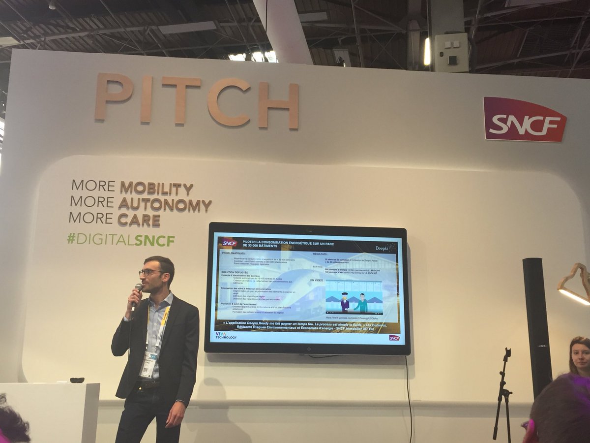 CMichel0's tweet photo. Étape 3 : utiliser la puissance des algorithmes pour détecter des actions d’économies d’énergies les plus efficaces et les plus rentables @sncf #VivaTech https://t.co/mOQqe8t7Uc