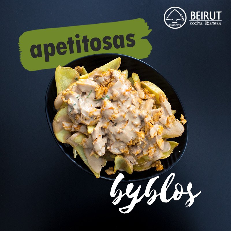 beirutrestau's tweet photo. Nuestras patatas Byblos se merecen un 10, ¿quién no está de acuerdo? #BeirutRestaurantes https://t.co/NxBtjstDum