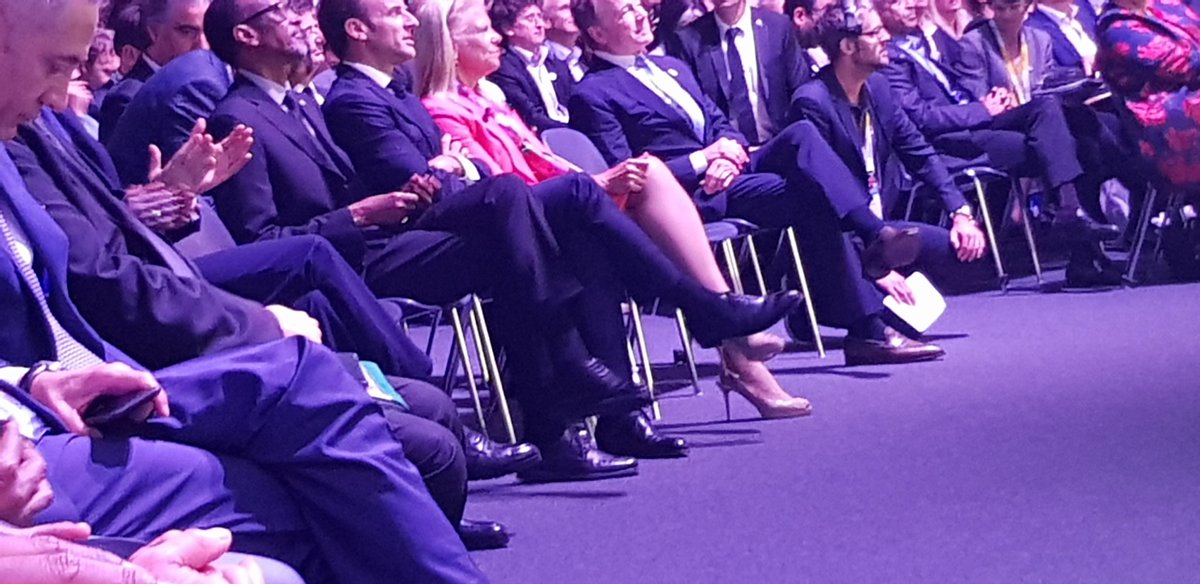 LanreOsibona's tweet photo. French President @EmmanuelMacron talking passionately about Tech4Good at #VivaTech2018 summit in Paris. #africatech https://t.co/1OTLWuK3oK