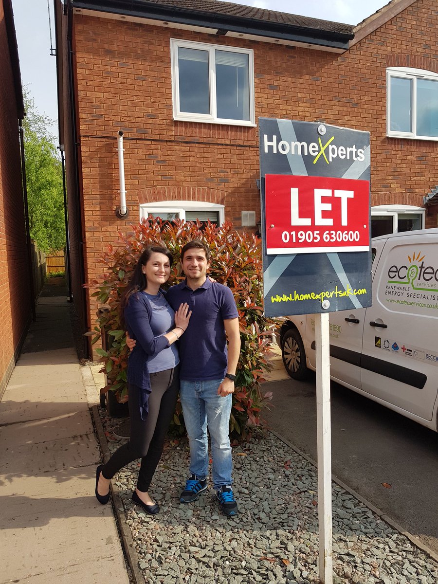 Moved this lovely couple into one of our #managedlets. Wishing you both lots of hapiness in your #newhome. #Worcester #Landlords #rentalproperty #WorcestershireHour