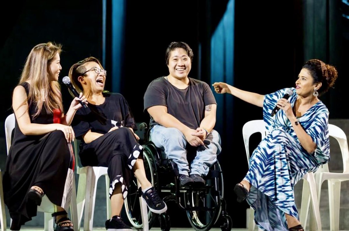 PrimeTimeWomen's tweet photo. Did you catch PrimeTime’s  @LaviniaLenaT discussing Women &amp; Leadership at Shakespeare in the Park? @SingaporeTheatr is at the tail end of its fabulous production of Julius Caesar with both Caesar &amp; Cassius played by women. This amazing shift in the power dynamic is fascinating! https://t.co/ngIHx4qIJn