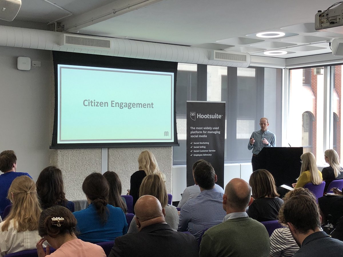 HootBoston's tweet photo. Justin Clark, Social Media for Transport for Great Manchester on Citizen Engagement: 

“It’s about putting the person at the forefront of your mind. If you can show empathy and connect with the person you’re engaging with, you can have real and genuine conversations”

#HootGov https://t.co/mPGrLYr7CS