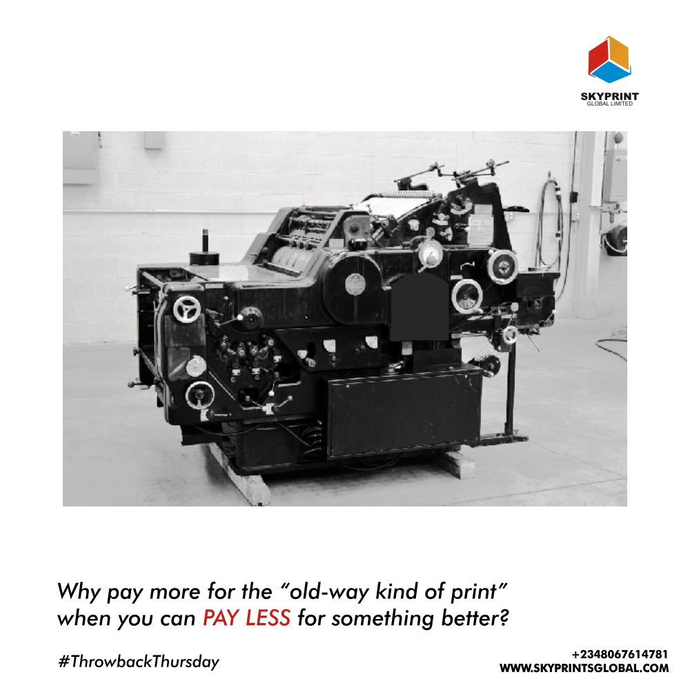 skyprintglobal1's tweet image. At Skyprints, we are concerned about colorful and magnificent outputs and that's why we use the best printing technology available to deliver our service to you.
Contact us today!
#DirectImage #Print #Printer #Printers #Graphics #ThrowbackThursday #TBT #Skyprint #Skyprints