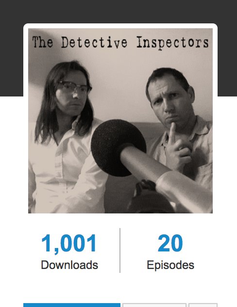 Detect_Inspect's tweet image. 1,000 downloads. Thank you, listener. We promise to be back soon...
Still need to crack #NewZealand though.
#podcast #guttacavatlapidem #tv #tvdetectives #NZ