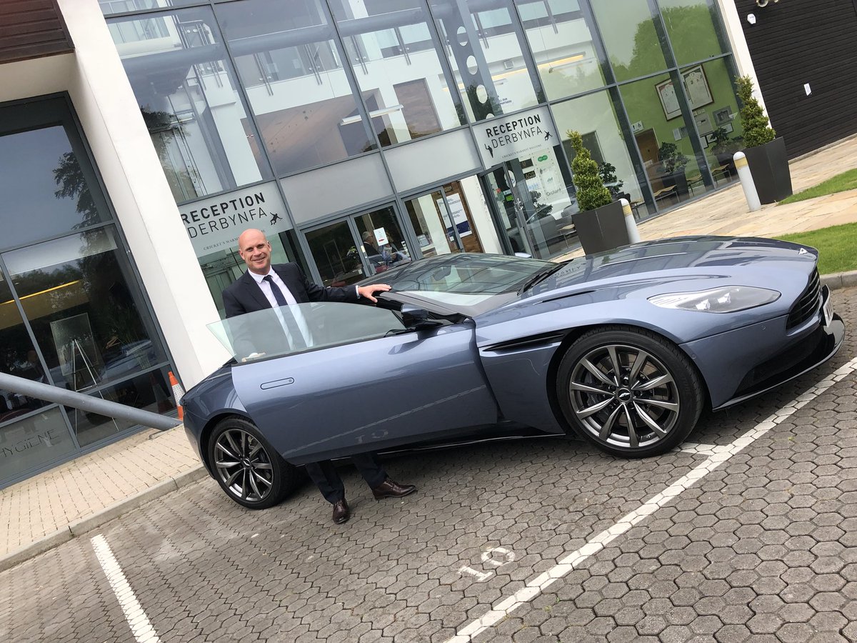 Our director Adrian Kent getting his hands on the new Aston Martin DB11 which was at the Cardiff Breakfast Club this morning. Great presentation from David King of Aston Martin #AstonMartin #cardiffbreakfast #Cardiff