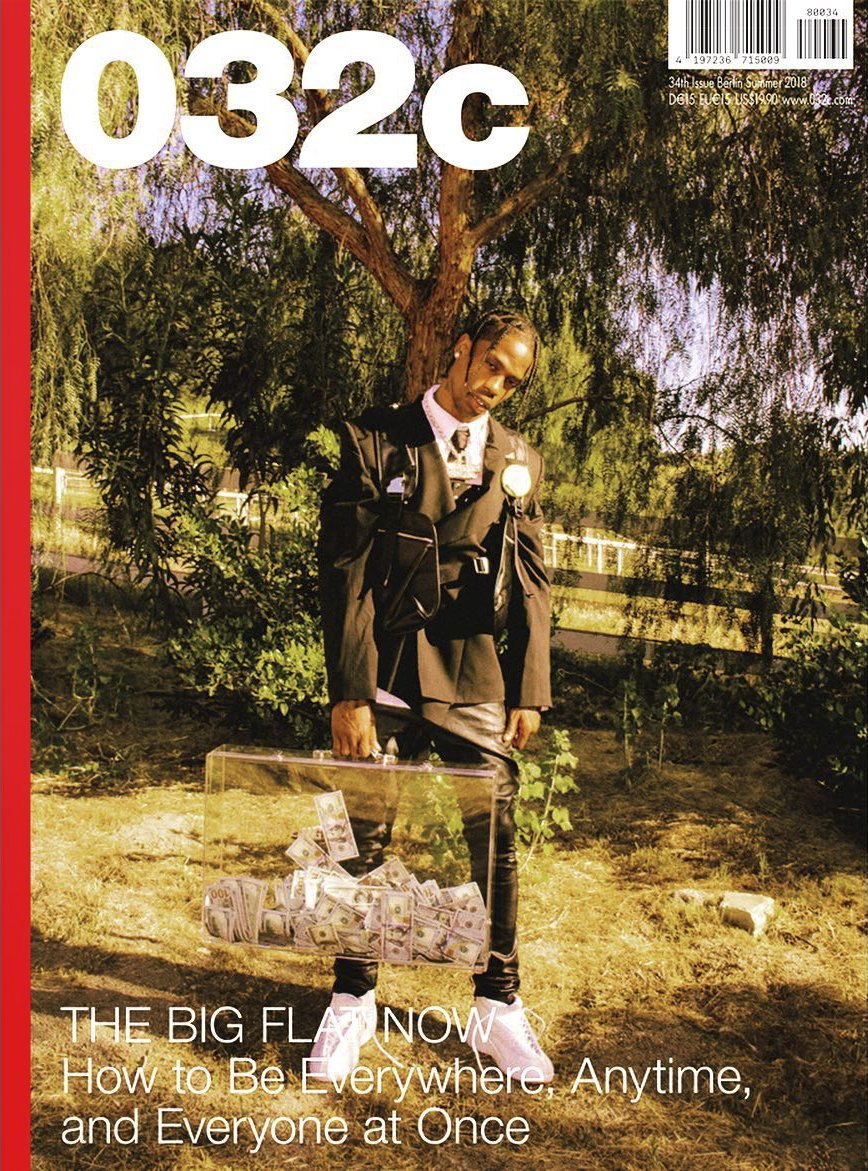 <a href="/trvisXX/">TRAVIS SCOTT</a> wears #MarceloBurlon #CountyofMilan pants on the cover of @032c summer issue #TravisScott