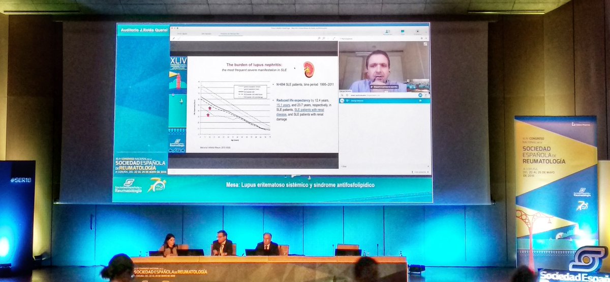 Elegant lecture live from Greece 🇬🇷 Dr. George K Bertsias (@george_bertsias): Refractory #Lupus Nephritis: How we define it and what treatment options we have ❓ ❓ ❓ #SER18