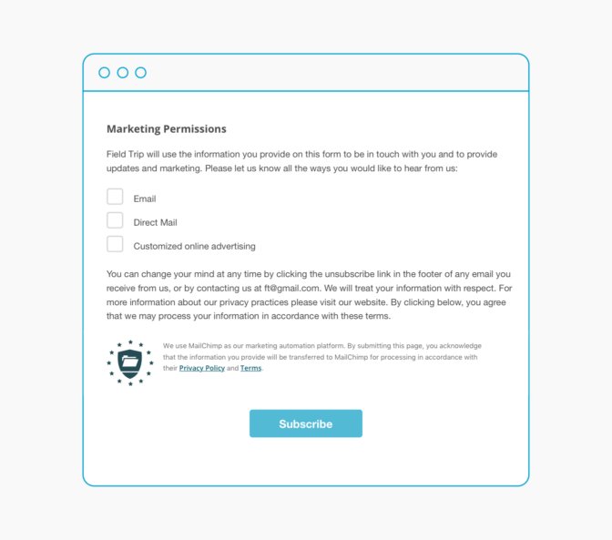 6figuredfemale's tweet image. GDPR Tools are Here: Updated Forms, Improved Contact Management, and More buff.ly/2KqivJp. I found the @MailChimp #GDPR tools so easy to use. #chimplove. How are you going with your implementation?
