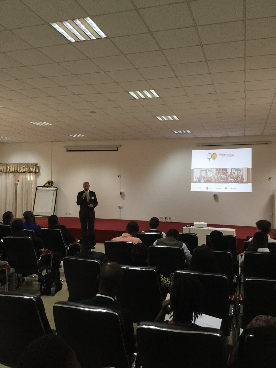 NBC_Ghana's tweet photo. NBC 2018 Kickoff Accra, Ghana. Dutch Ambassador Ron Strikker welcome address.
#NBCGhana @NBC_Ghana @NLinGhana @SustainMotion @RVO_Nederland https://t.co/4Lnc0aauwS