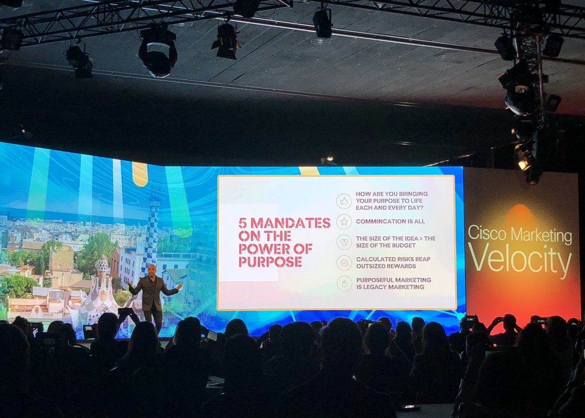 tashaklares's tweet photo. Completely blown away by @Mildenhall & his passion, purpose & creativity👏🏼 Thank you @Cisco for the opportunity and the experiences I have had this week in Barcelona #MktgVelocity #ProudMarketer https://t.co/Ilo6hUhLfs