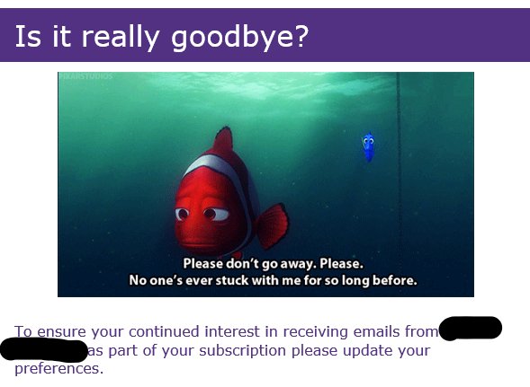 lydia_ward's tweet photo. Oh god this one is really going for the sympathy vote!! I've stuck around for the longest?! Considering I've only been a subscriber for less than a year I'd say that wasn't the best meme to use!! #GDPR #gdprjokes https://t.co/9f8C1HDerM