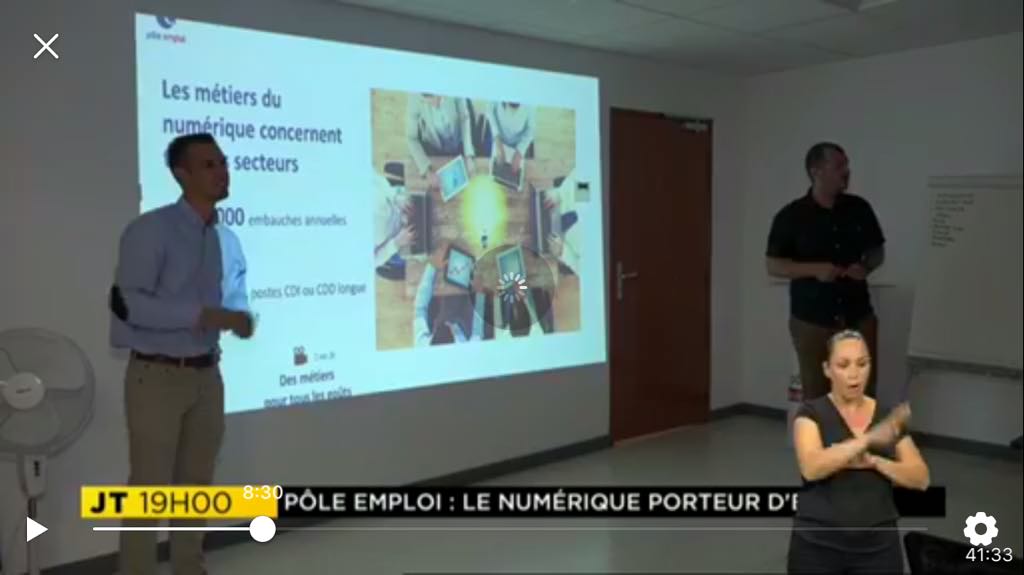 barnabePROUDHOM's tweet photo. Des Métiers porteurs dans le Numérique.  9 demandeurs d'emploi et un Chef d'entreprise ont participé ce mercredi 23 mai  au premier atelier organisé par Pole emploi Saint Denis sur les emplois générés dans le secteur du Numérique. https://t.co/tUfheCjGdd