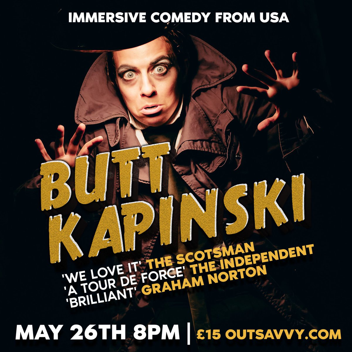 Thatuwday night in Wondon! Hewe'th wooking at you <a href="/grahnort/">graham norton</a>.