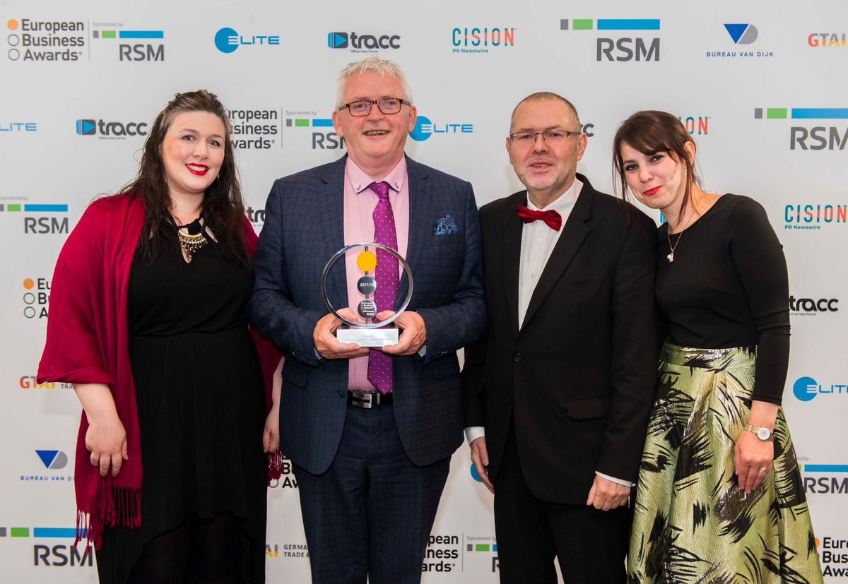 The_EBAs's tweet photo. Congratulations to @Neylons_FM ! Winner of The Workplace and People Development Award at the 2017/18 EBA Gala Ceremony in Warsaw! #rsmEBA #rsmebagala  #winner #europeanbusinessawards #warsaw #poland #ceremony #gala https://t.co/iC02VMaDdt