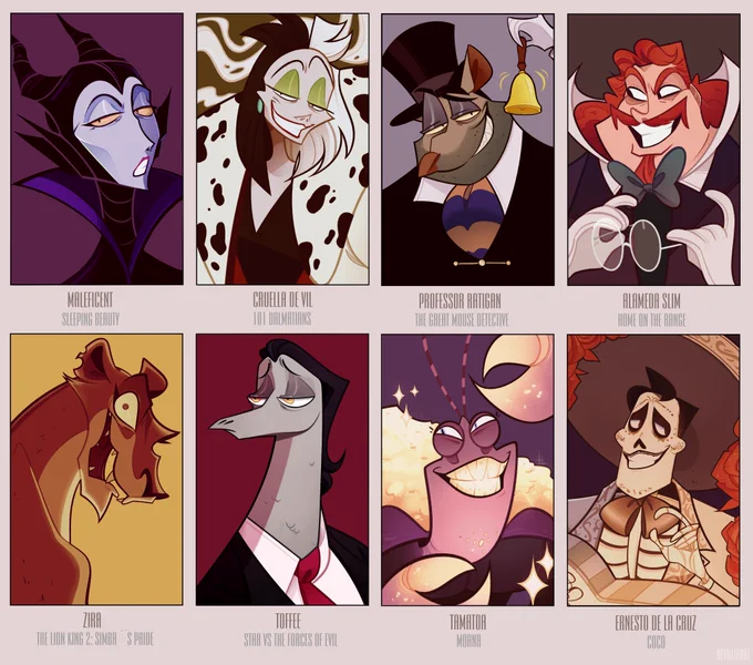 finally done! Draw my favorite disney villains ever! 
Honestly, it was the most pleasantly work for me.

#disney 