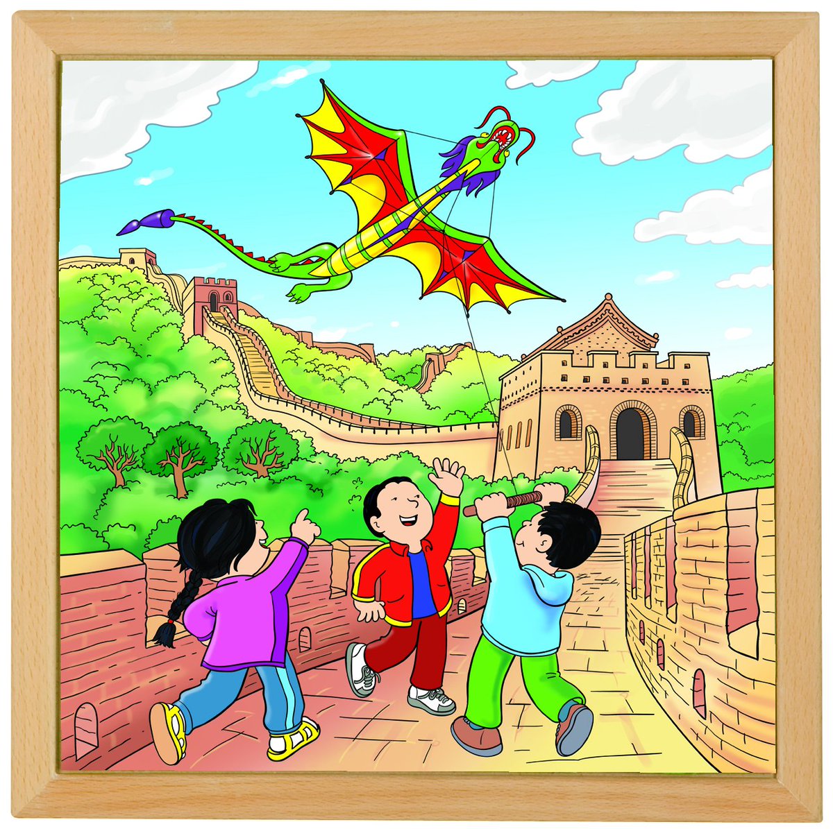 Helaas, hij is niet zichtbaar vanaf de maan. Want de Chinese Muur is lang maar ook erg smal. Je koopt de houten puzzel van #Educo (81st) in de set 'Wereldwonderen (523266) in onze webshop #heutink #onderwijs #kinderopvang #ontwikkeling #puzzels #spelen ow.ly/7Kv730k7p6u