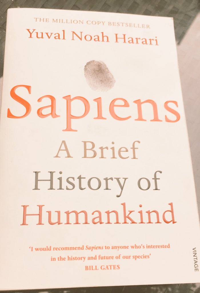 Very interesting reading, it makes you think 💭 gathering many aspects from an evolution’s perspective ✨🧐🤔✨ #readingidea #humankind #evolution #sapiens #lovebooks #books
