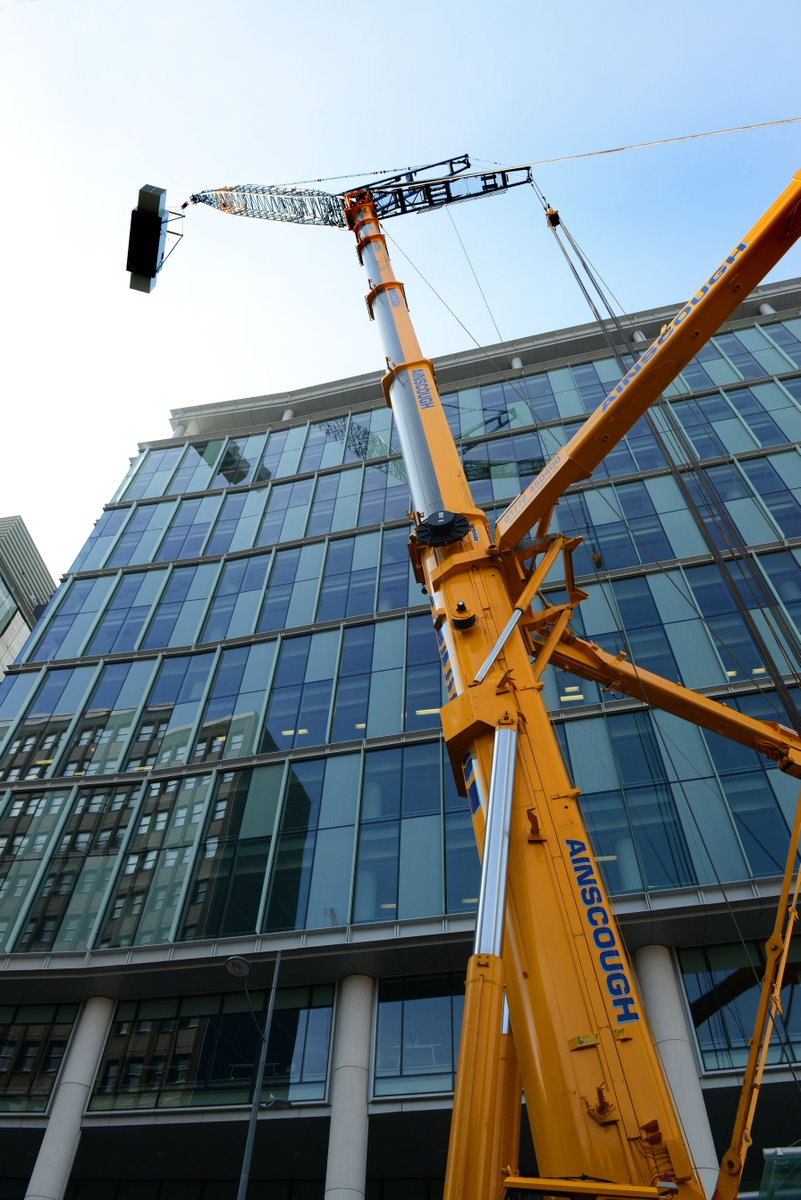 Where there's a will, there's a way! #ThrowbackThursday to our amazing team lifting a 6 tonne generator onto the 14 storey 2 Snowhill in #Birmingham as part of@GowlingWLG_UK Cat B fitout #Commercial