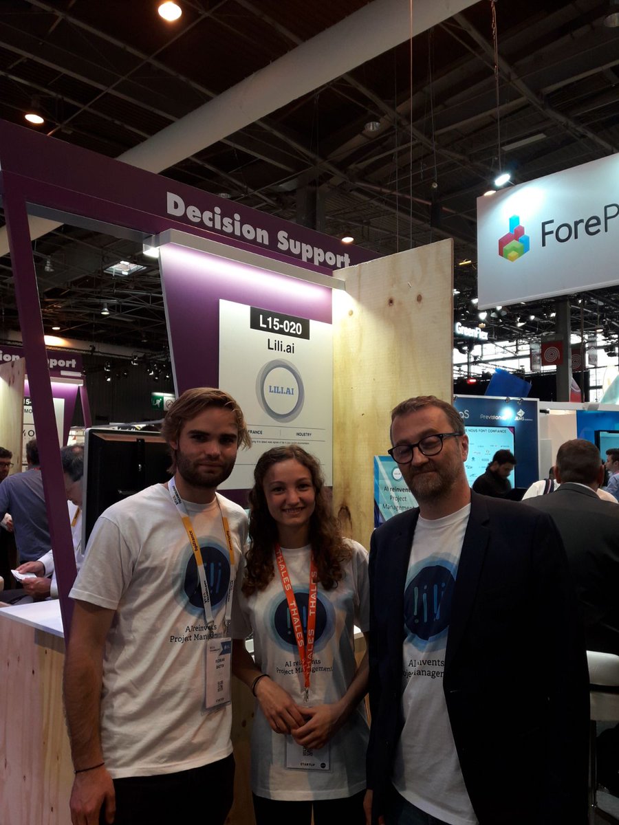#AgoranovAtVivatech L'équipe de Lili.ai est <a href="/VivaTech/">VivaTech</a> pour parler management de projet ! #ai #DecisionSupport