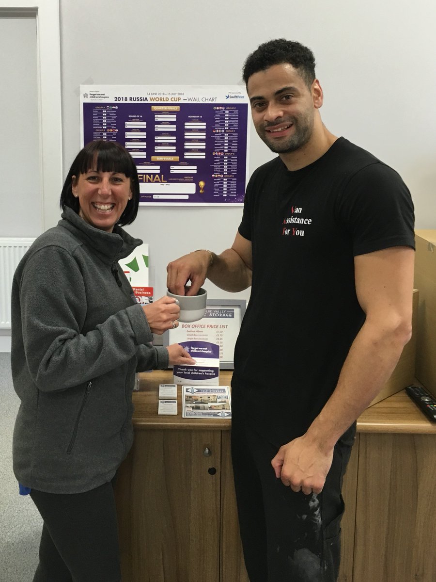 Colnevalleystor's tweet photo. And we are off......Let the @ForgetMNotChild  World Cup sweepstake commence. First Staker to sweep is our regular visitor Clinton@ Van Assistance For You. Followed by our Director @RyanJamesMorri3..Good Luck with your dips!! #worldcup #slaithwaitehour #huddersfieldis #magicofyes https://t.co/Vnb8sQ22zv