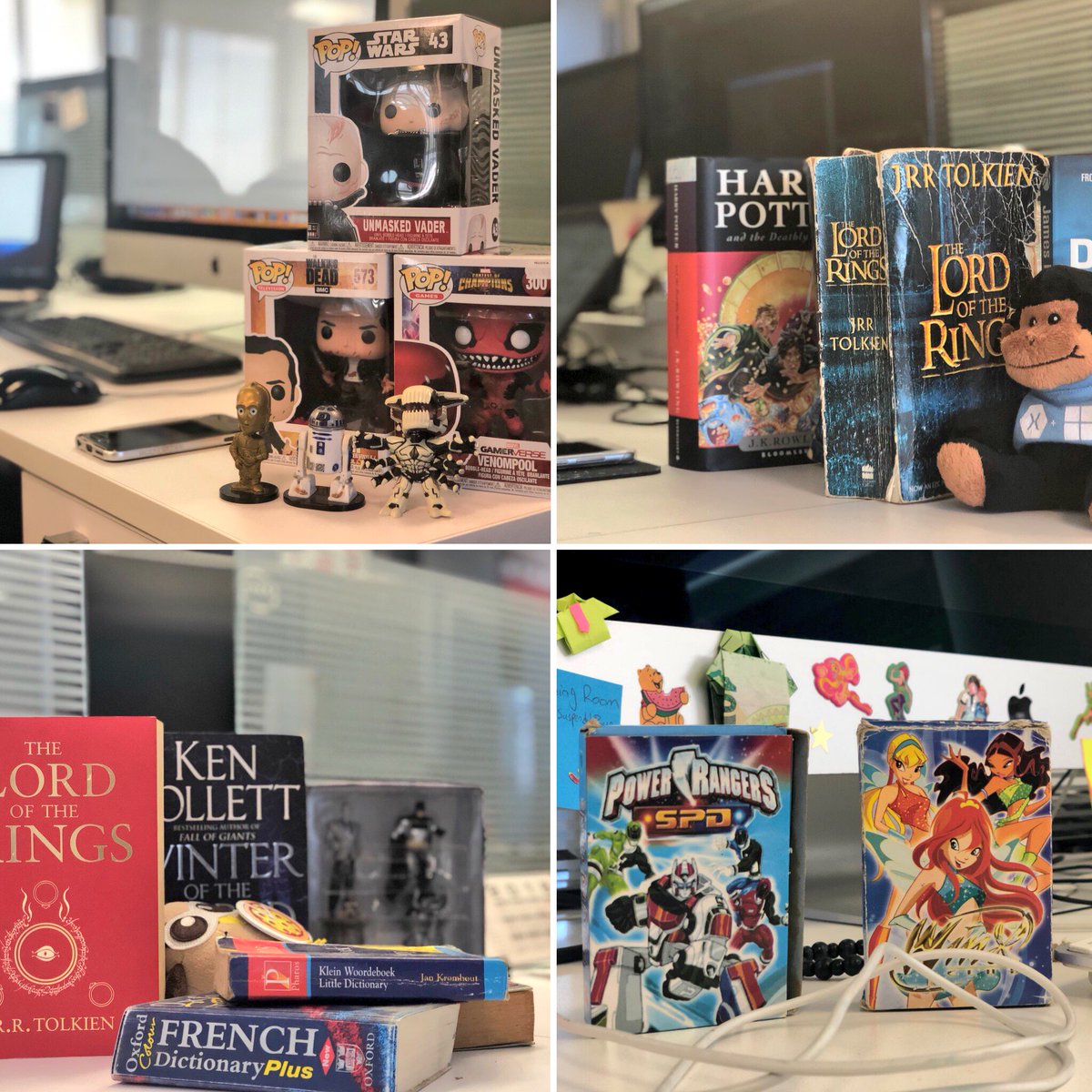 selenish's tweet photo. For #GeekPrideDay tomorrow, I gathered a bunch of random geek stuff lying around my office to compete in the #GeekedOut challenge.
Looking around at the competition, Iโm not sure Iโll win ๐
#BookLover #GadgetGeek #GeekLikeMe #StarWars #CoderGeek #MusicGeek https://t.co/LDvvYECpGz