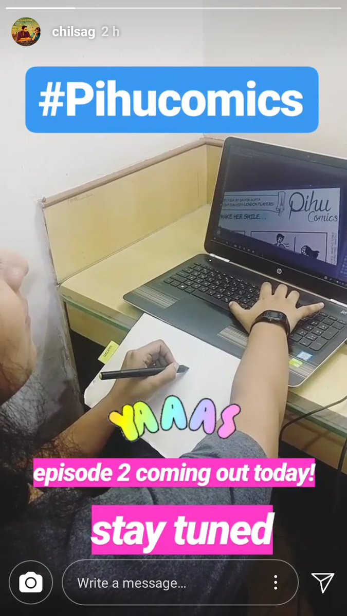 Yaeee!! #pihucomics 2nd episode coming today stay tuned 😍💖💃
#SanayaIrani |Via chilsag instagram story