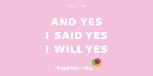 simonroche's tweet photo. I was asked by @Together4yes to create graphics for the Yes campaign’s final push. Use at different times in the next 48 hours to help push the word and encourage people to get out and vote. A link to all six, in various formats here:
https://t.co/FLik1ApdE7 https://t.co/n5AbK6hQWE