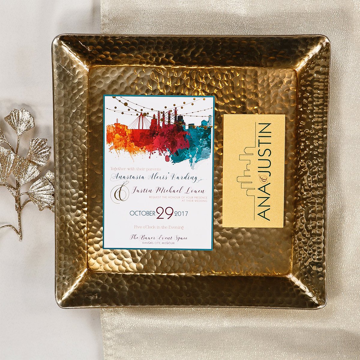 teamblissful's tweet photo. Living in Color with our beautiful #skyline!
.
.
.
.#kansascity #kcskyline #goldfoil #foil #foilprinting #moderndesign #moderninvitation #contemporaryinvitation #modernwedding #whimsicalinvitation #weddinginspo #bellyband #goldwedding #turquoisewedding #colorfulwedding #color https://t.co/g0C8fKPBU3