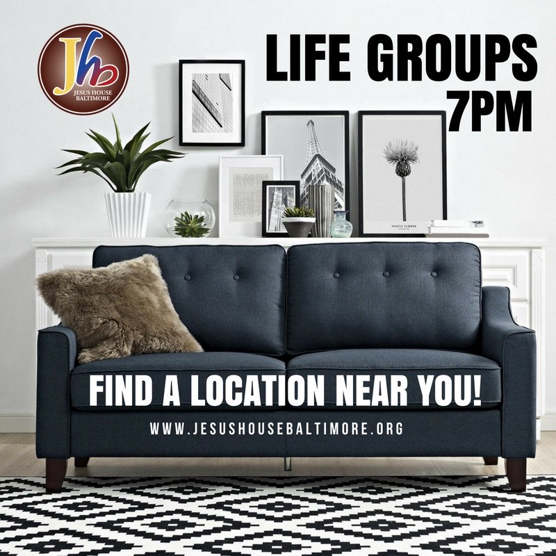 JesusHouseBalt's tweet photo. Join us for Life Groups today at 7pm. Visit the JHB website to find a location near you: https://t.co/DnoiyIqT3x. Don’t stand alone! #cellgroups #fellowship #lifegroup #connect #relationships #community #studyingtheword #liftingoneanotherup #support #Baltimore #Maryland https://t.co/afj63OL5p7