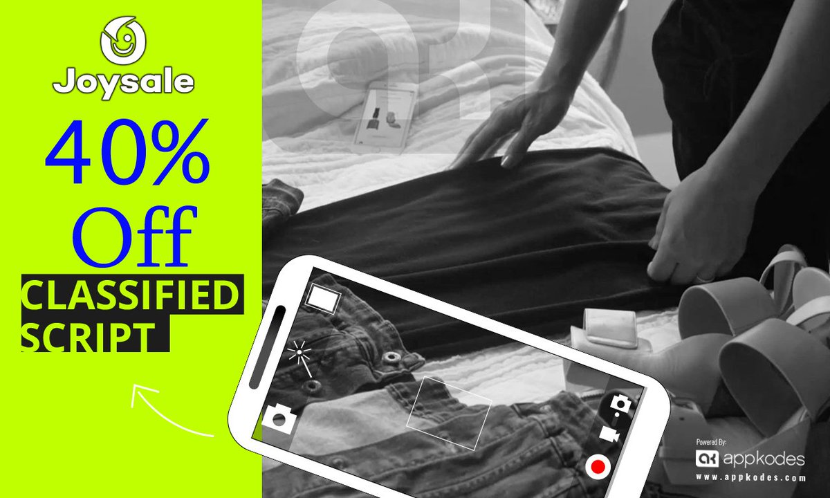 appkodes's tweet image. Joysale is a #classifiedsscript by Appkodes which helps to start your online classifieds ads business.
goo.gl/xG7gz4

#ClassifiedsAdsScript #ClassifiedScript #OnlineClassifiedsScript