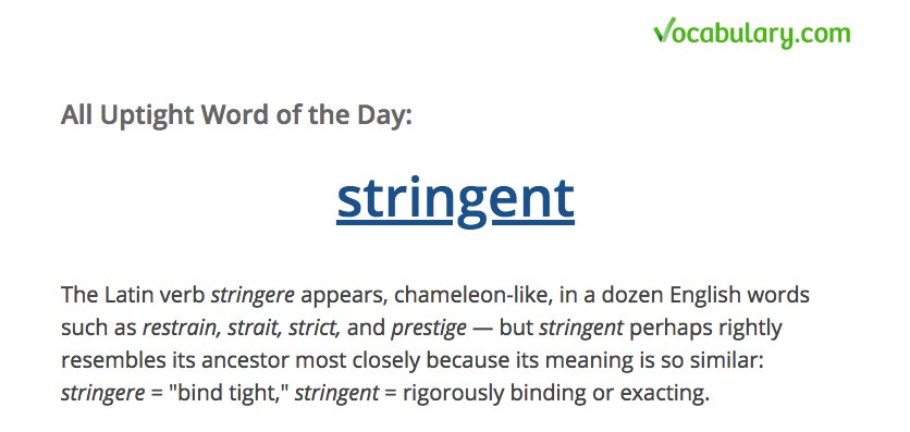 Stringent meaning