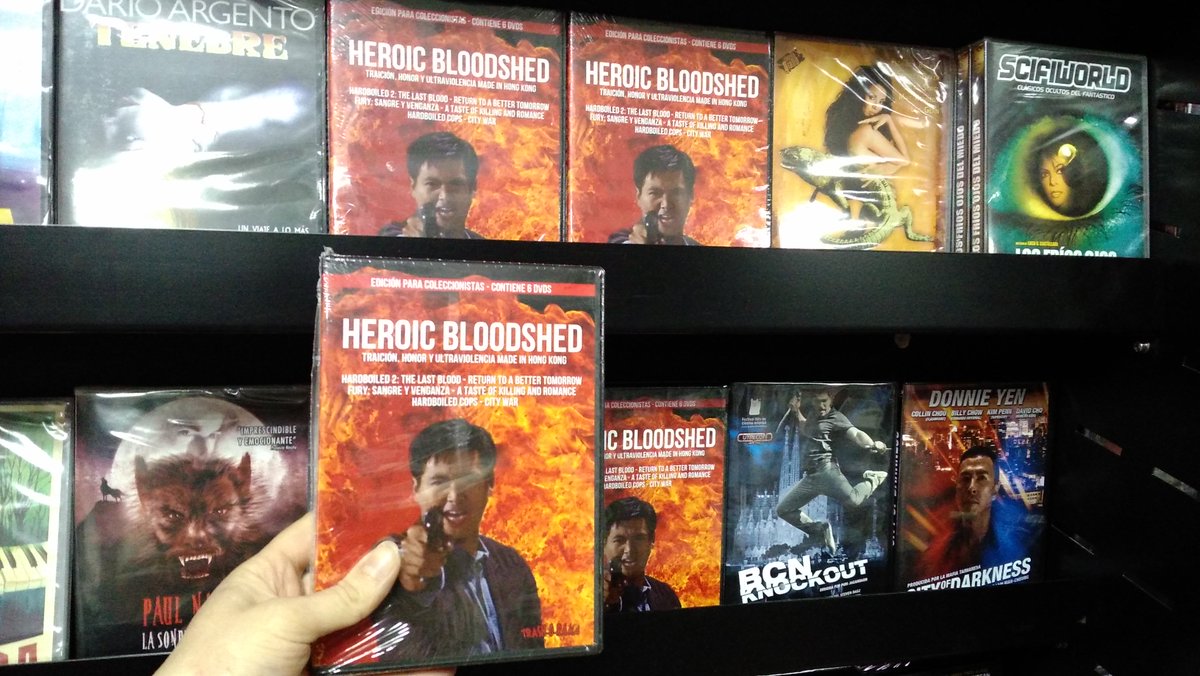 LMansionDTerror's tweet photo. ¡Novedades en pelis!
Pack Herotic Bloodshed 6 DVDs
Acción ultraviolenta made in HK en el estilo John Woo. No te quedes sin el tuyo.
@trashoramadvd #johnwoo #wongjing #Johnnywang #veronicachan #joecheung #sunchung #cineaccion #actionfilms https://t.co/QUyz87mX1K