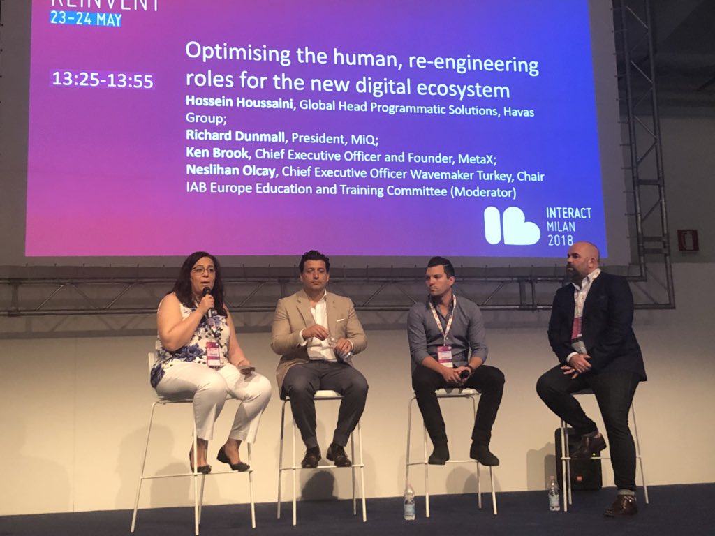 alannaaroazzi's tweet photo. Watching @Cryptok3n chat about “optimising the human” at #iabinteract #milan @ad_chain @metaxchain https://t.co/hzqihMocHn