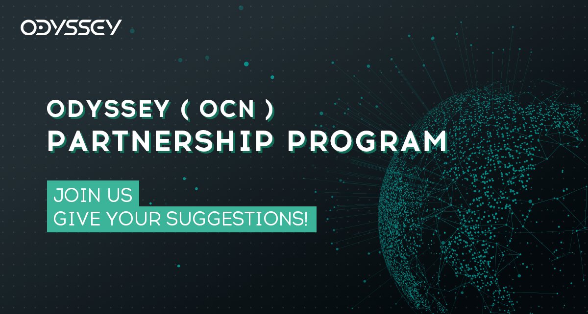 OdysseyOCN's tweet photo. We have received more than 100 Partner Requests and Suggestions for the #OdysseyPartnerProgram! Great to see so many companies wanting to join the future of #Sharing #Consumption #Blockchain #Crypto
Keep an eye on your inbox regarding potential partnership
https://t.co/f4rCd4Ml8l https://t.co/4Vre16lJrE