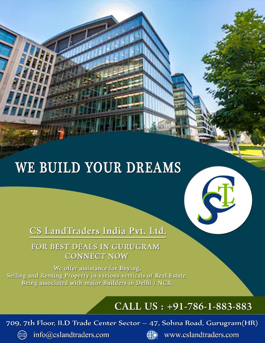 CSLandtraders's tweet photo. V r #Building ur #Dreams which Become ur #Better #Acquainted
Call #CSLT +917861883883
https://t.co/rwMyxNibqn
#CommercialProject #ATMSpace #RERAApproved #RealEstate #Gurugram #GoodReturn #DwarkaExpressway #NewProjects #NewPropertyinGurgaon #AssuredReturn #BankGuarantee https://t.co/J0IaaxLxyj