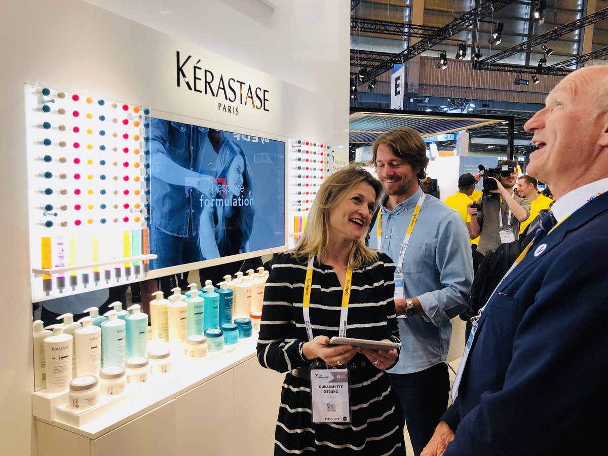 ljubomira's tweet photo. Some snippets from our booth in @VivaTech. It is all about augmented reality, artificial intelligence, digital services and personalization. Come visit us and enjoy a journey into the future of beauty https://t.co/Txs1DgU5UH