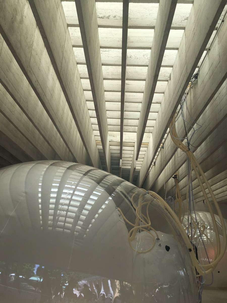 jonshanks3's tweet photo. Amazing space and breathing pneumatic structures in the Nordic pavilion at Venice Biennale. Eero Lunden, Buro Happold and Pneumocell. https://t.co/qLCJIHRLwU