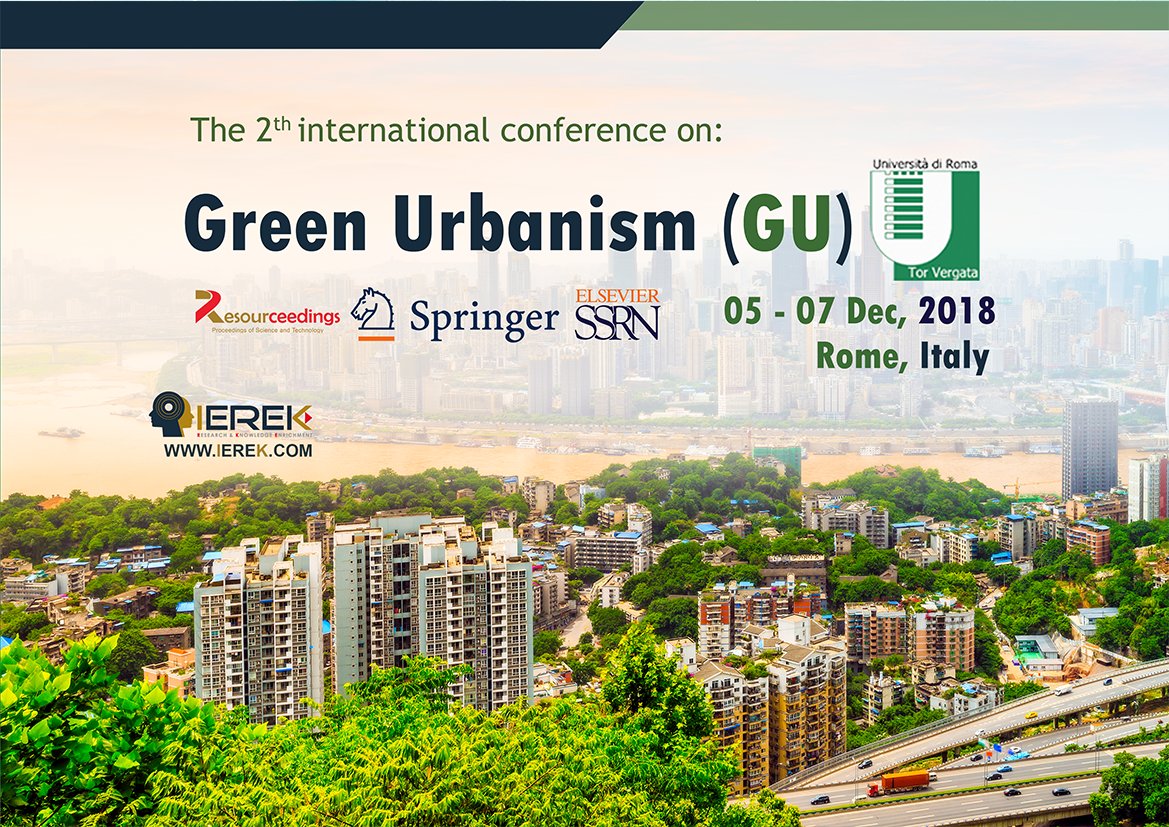 GUIEREK's tweet image. Join us in the 2nd international Conference of &quot; Green Urbanism &quot; 
it will discuss different issues as #Sustainable Cities, Urban planning, Green Infrastructures, Waste management &amp;amp; different Environmental and Architectural topics.
goo.gl/6pkatx
#Call_For_Papers 
#Italy
