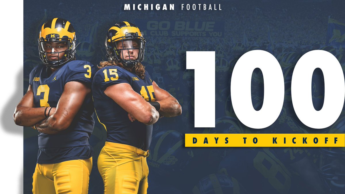 1 0 0    D A Y S

#GoBlue 〽️🏈