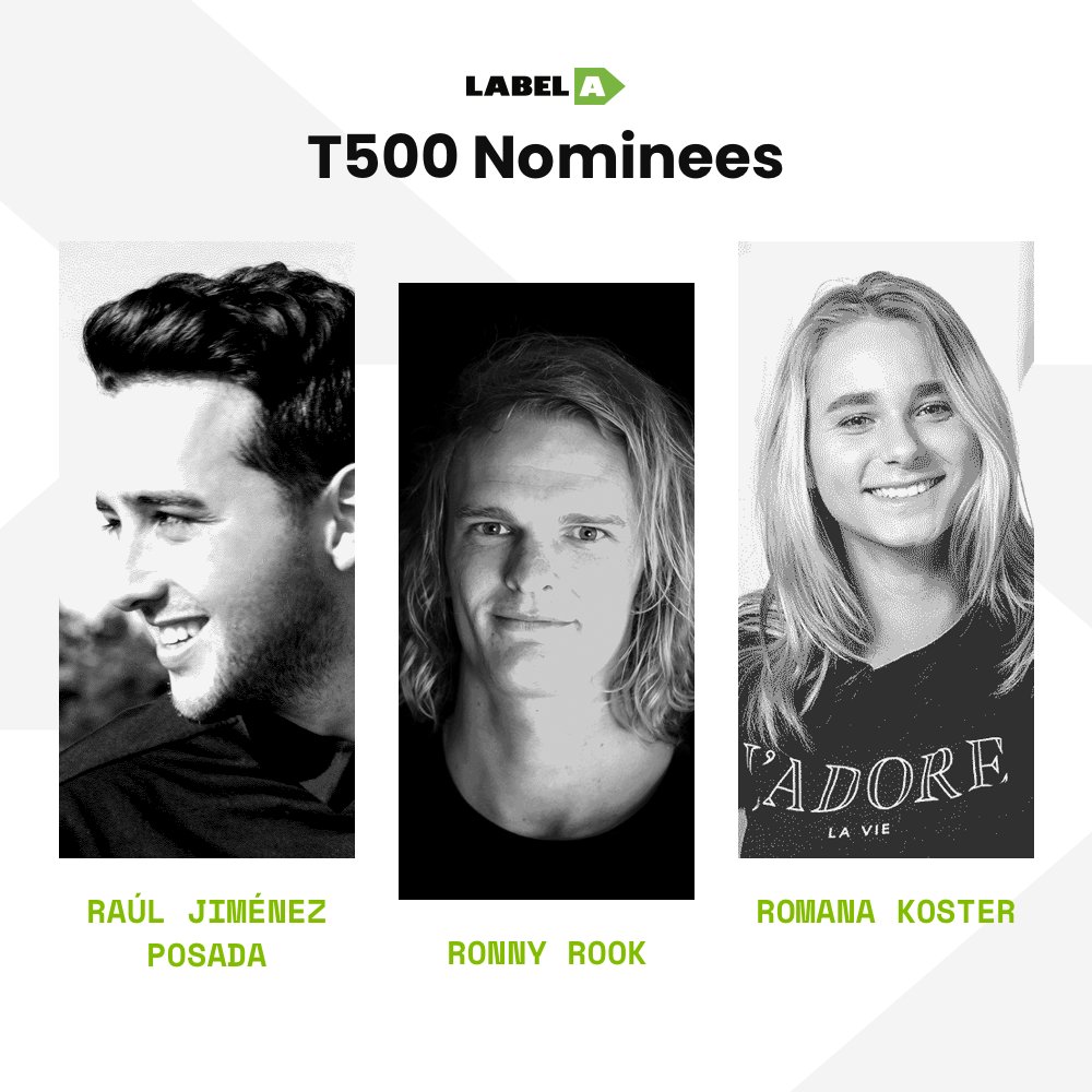 LabelA_NL's tweet photo. Our 3 nominees for the T500 will also be present at @thenextweb 2018! We feel really proud. Have fun guys! 🙌 #tnw #conference #speakers #inspiration #talks #tech #productivity https://t.co/ngRek3g0Zi